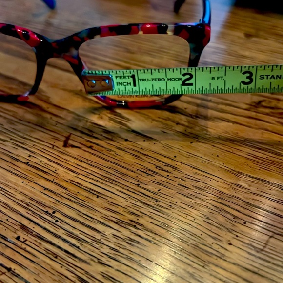 NWOTCalvinKleinJeansglasses.ClearLens. ChicRedBlackTan frameElegant&Classic+Case - Picture 3 of 6